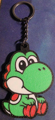 3D PRINTED YOSHI KEYCHAIN NOSTALGIA DOUBLE SIDED SUPER MARIO BROS GALAXY