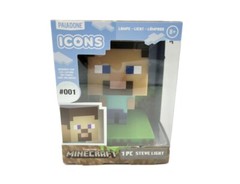Minecraft STEVE Icon Light 3D Character Lamp Nightlight Video Game Figure Decor