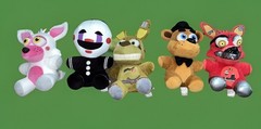 FIVE NIGHT AT FREDDY’S Plush Lot Of 5 2016 FUNKO Scott Cawthon FNAF Puppet