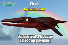 🟢🔥 [FISCH] Ancestral Pliosaur [ 11,200 XP / HR ] For Aquarium Passive XP! |