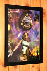 Tomb Raider ” Game Of The Month ” Promo PS1 Vintage Small Poster Ad Page Framed