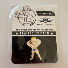 Fallout Vault Boy Pin of the Month #1 Strength Limited Edition Bethesda Sealed