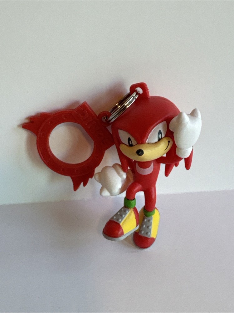 Sonic the Hedgehog Knuckles Keychain Figure Just Toys Intl. 2.2in