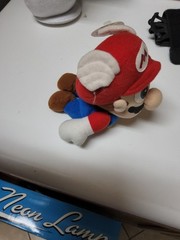 VINTAGE SUPER MARIO 6 INCH WING CAP FLYING PLUSH TOY BD&A 1997 BEAN BAG N64
