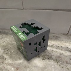 Just Toys Intl. Minecraft Jelly Cubes Creeper Cube Toy JTMIN-35237 (Green)