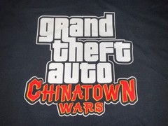 GRAND THEFT AUTO CHINATOWN WARS Rockstar Games GTA Promo M Shirt PSP Nintendo DS
