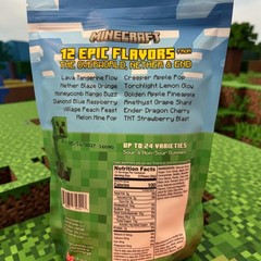 MINECRAFT Gummy Blocks Gummies 12oz Hidden Ender Dragon Honeycomb Creeper