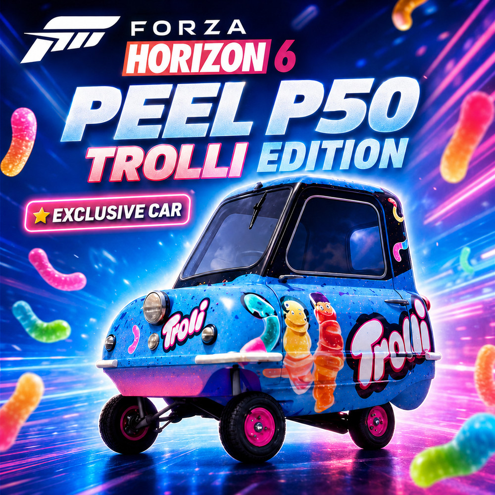 Forza Horizon 6: 1962 PEEL P50 -Trolli Promo Rare Item XBOX OR STEAM – FAST