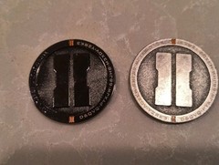 Rclipse 2 Challenge Coins, Call of duty. New In Plastic Pouch