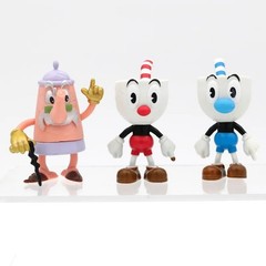 6pcs Set Cuphead Mughead Action Figure Toys
