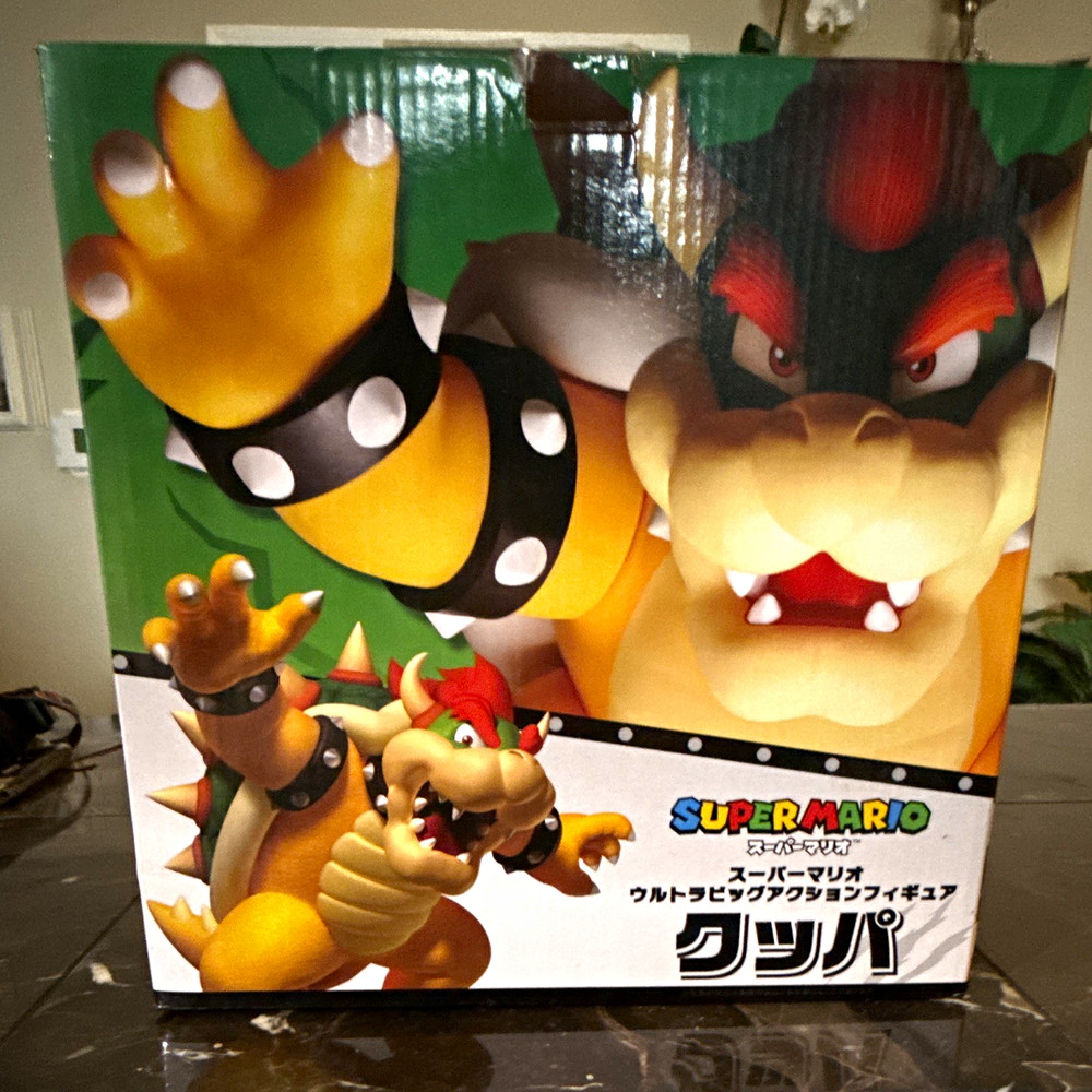 TAITO Super Mario Bowser Ultra Big Action Figure, Adjustable Limbs, 30cm