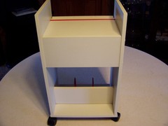 VINTAGE 1989 NINTENDO STORAGE CABINET W/MARIO NES CONSOLE & VIDEO GAME STAND