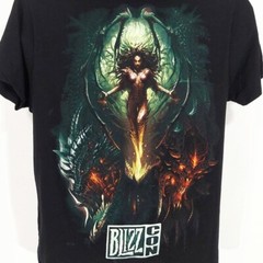 Rare Blizzcon 2010 T-Shirt Sz M, Starcraft x Warcraft x Diablo III Blizzard Art
