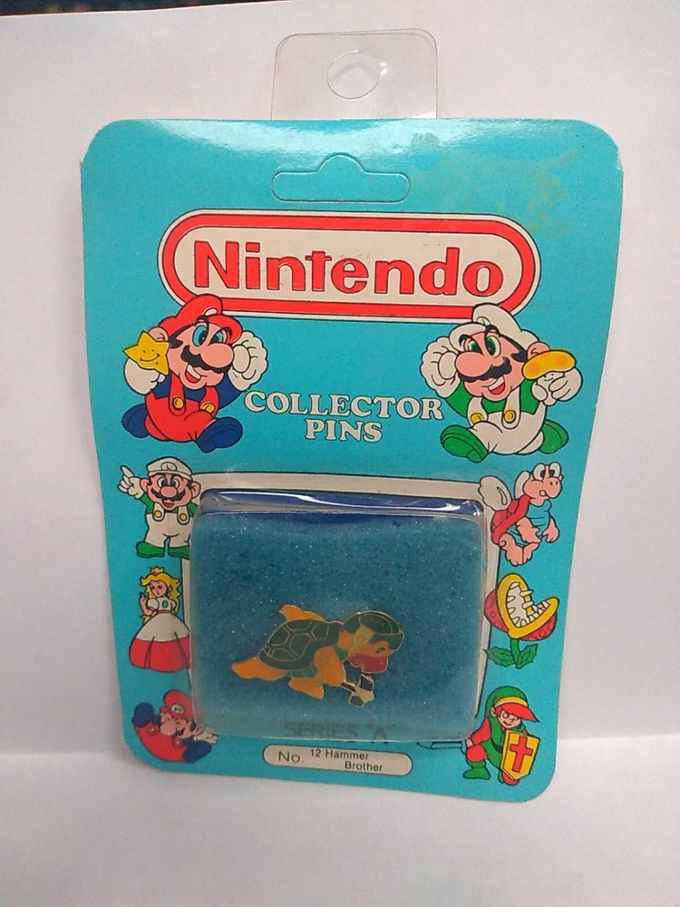 Vintage 1989 Nintendo Collector Pins Series “A” No. 12 HAMMER BROTHER Unopened