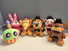 Funko Five Nights At Freddy’s 6″ Plush Lot Of 6 Dolls 2017 2018 Sister Location