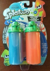 World of Nintendo Splatoon Splattershot Refill 2 Pack Blue/Orange Slime