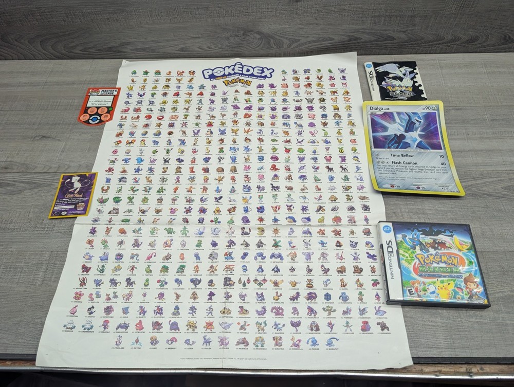 Pokemon Diamond and Pearl Edition Poster 2007 23×19″ FLAWS & Other Pokemon Items