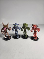 Set of 4 Overlord Minions Mini Figure Xbox 360 PS3 Wii Promo