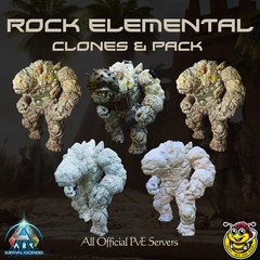 ARK Survival Ascended PVE PC/XBOX/PS5 ASA Rock Elemental Pack
