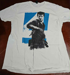 Uncharted 4 A Thief’s End Crew Employee Large L T Shirt PlayStation