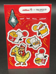 Jollibee × FINAL FANTASY XIV Limited Edition Sticker Sheet