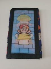 VINTAGE 1990 Nintendo SUPER MARIO BROS Lenticular Trifold Wallet by Avon NES