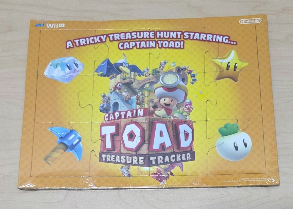 Rare New Sealed Captain Toad Treasure Tracker Nintendo Wii U 2014 Jigsaw Puzzle