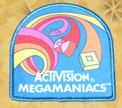 👀🕹Atari Video Game Vintage 80’s Activision Award Patch – Megamania Megamaniacs