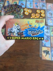 RARE Super Mario RPG Cards Coins Box FULLSet 1995 Japan Figure Geno Mallow Plush