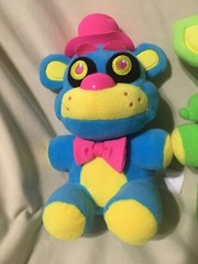 Five Nights At Freddy’s Colorful plush Freddy and Foxy Neon Colors