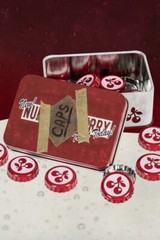 NUKA CHERRY Collectible Tin with 20 Caps Fallout Bottle Cap Series | Nuka Cola