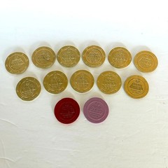 Super Mario Coins Collectible Lot of 13 Frankford Candy Opened