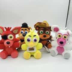 Five Nights at Freddy’s Freddy Foxy Chica Pizza Simulator Plush 8” FNAF Lot of 5