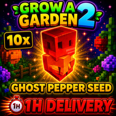 🪴Grow a Garden 2🪴 | 🌶️ 10x GHOST PEPPER SEED🌶️ | 🔴1 HOUR DELIVERY🔴