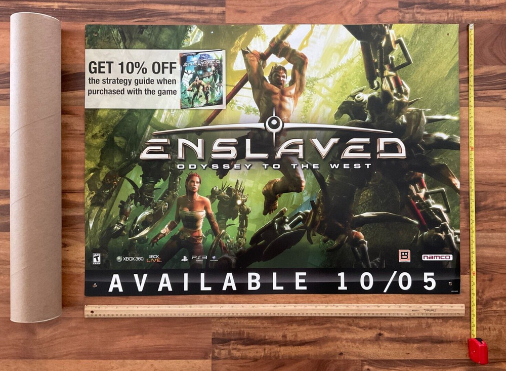Enslaved: Odyssey to the West Video Game Store Display Poster 26″x36″ XBOX Promo