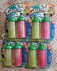 2017 World Of Nintendo Splatoon Splattershot Ink Refill 4 Packages New Sealed