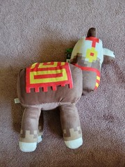 Mojang Jinx Llama Plush 11” Official Minecraft Stuffed Animal Brown Green 2020