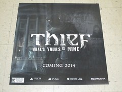 THIEF OFFICIAL Promo Store Wall Display Sign 24×24″ 1Pc PS3 Xbox Square Enix
