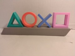Playstation Icons Paladone LED Multicolored Music/Sound Reactive Light Tested