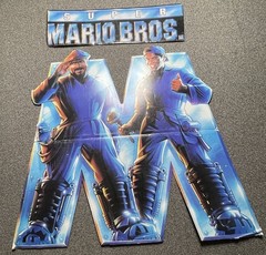 Vintage Super Mario Bros Movie Promo Store Display Nintendo LARGE Rare 54×47”