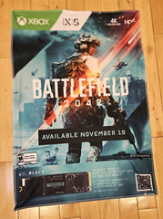 BATTLEFIELD 2042 In Store Game Display Promo Fabric Banner Poster XBOX One XS