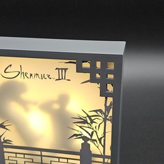 Shenmue III Light Box Shoji Door Display Desk Lamp Official Sega Dreamcast