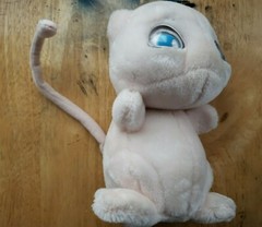 Vintage Hasbro 1998 Pokemon Electronic Mew Talking Plush Doll ~ Please Read!