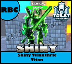 UNIQUE TRAIT SHINY TELANTHRIC TITAN +300% DPS – TOILET TOWER DEFENSE – TTD UNIT