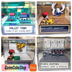 The Legend Of Zelda 3D Cube Handmade Diorama – Shadowbox – Nintendo NES – Fanart