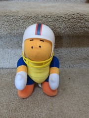 Super Mario World Chargin Chuck Plush 1992 NINTENDO RARE Vic Tokai Prize Japan