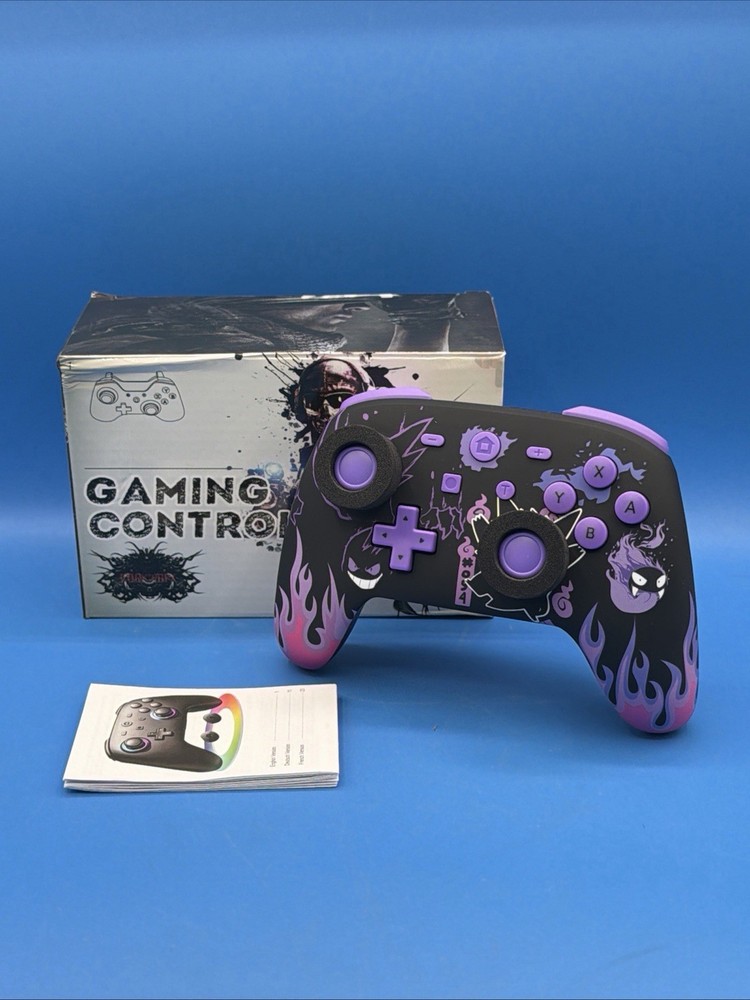 Gengar Haunter Gastly Purple Pokémon Nintendo Switch Controller NIB Wireless Pro
