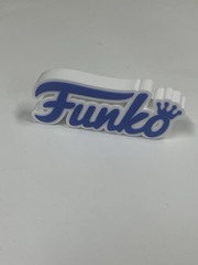 FUNKO POP 3D printed Logo Thick Free Standing Shelf Display