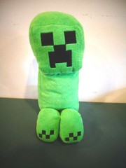 MINECRAFT 14″ GREEN CREEPER PLUSH SPINMASTER MOJANG JINX