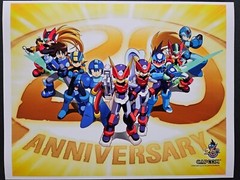 Mega Man 20th Anniversary Zero X PS1 PS4 PS3 PC Xbox One Art Print Small Poster